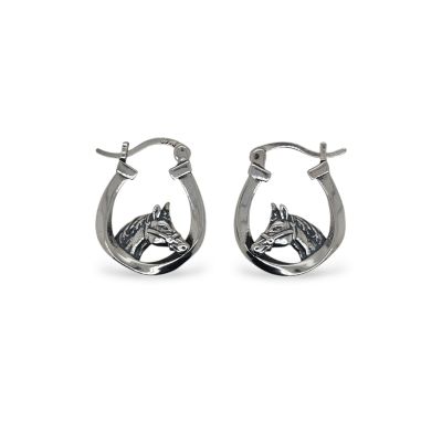 Mountain Creek Jewellery Horse in Horseshoe Earrings