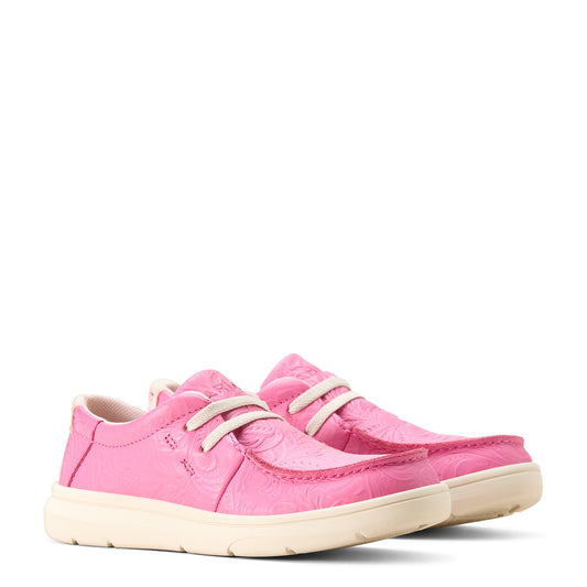 Ariat Kid's Hilo - Hot Pink Floral Emboss