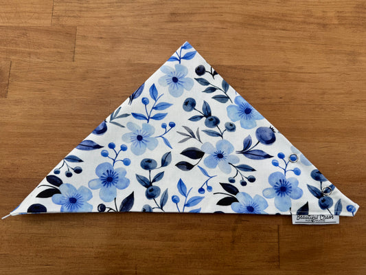 Neck Scarf - Blue Floral