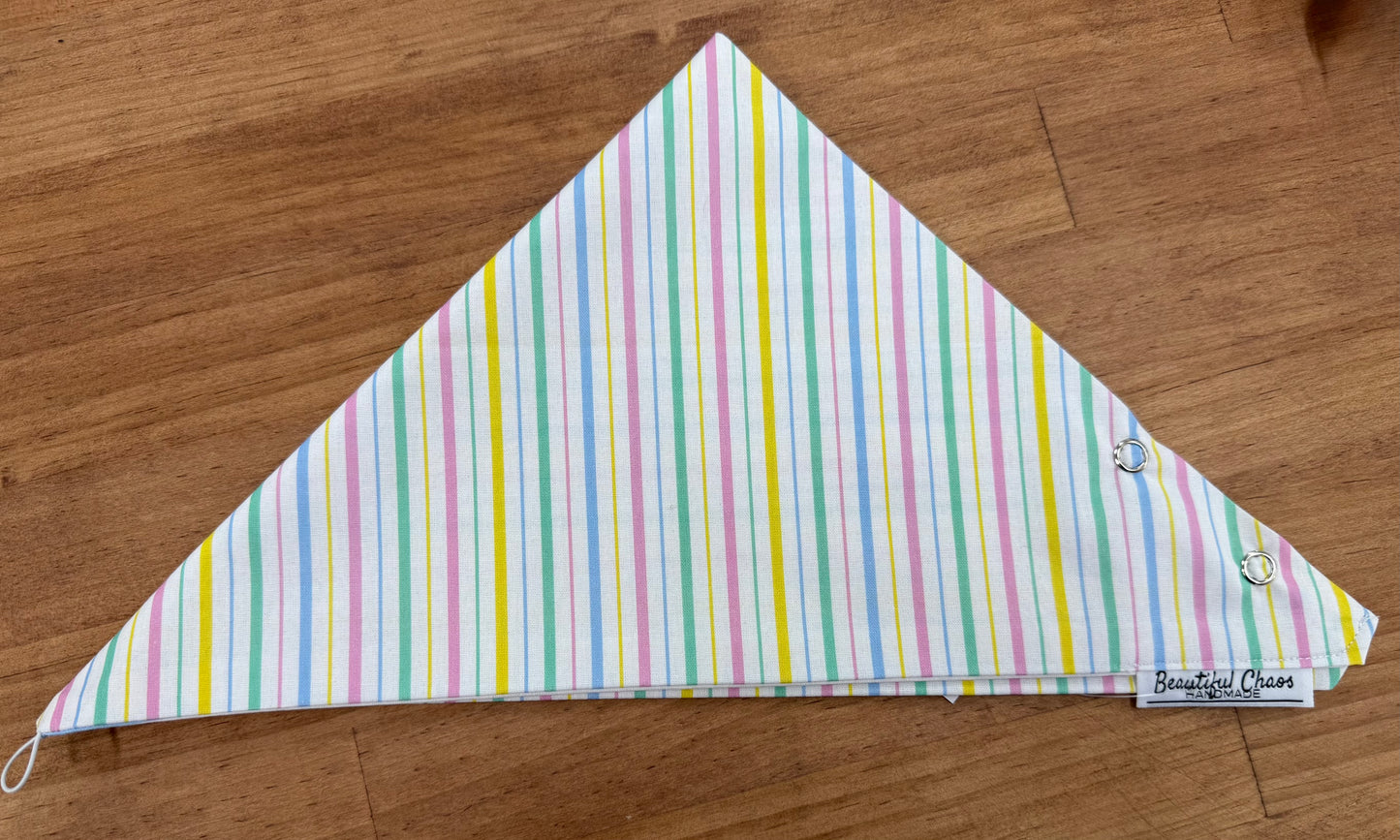 Neck Scarf - Pastel Stripes