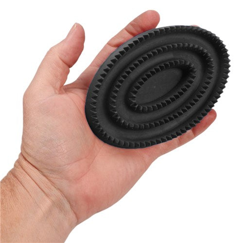 Rubber Curry Comb - Black