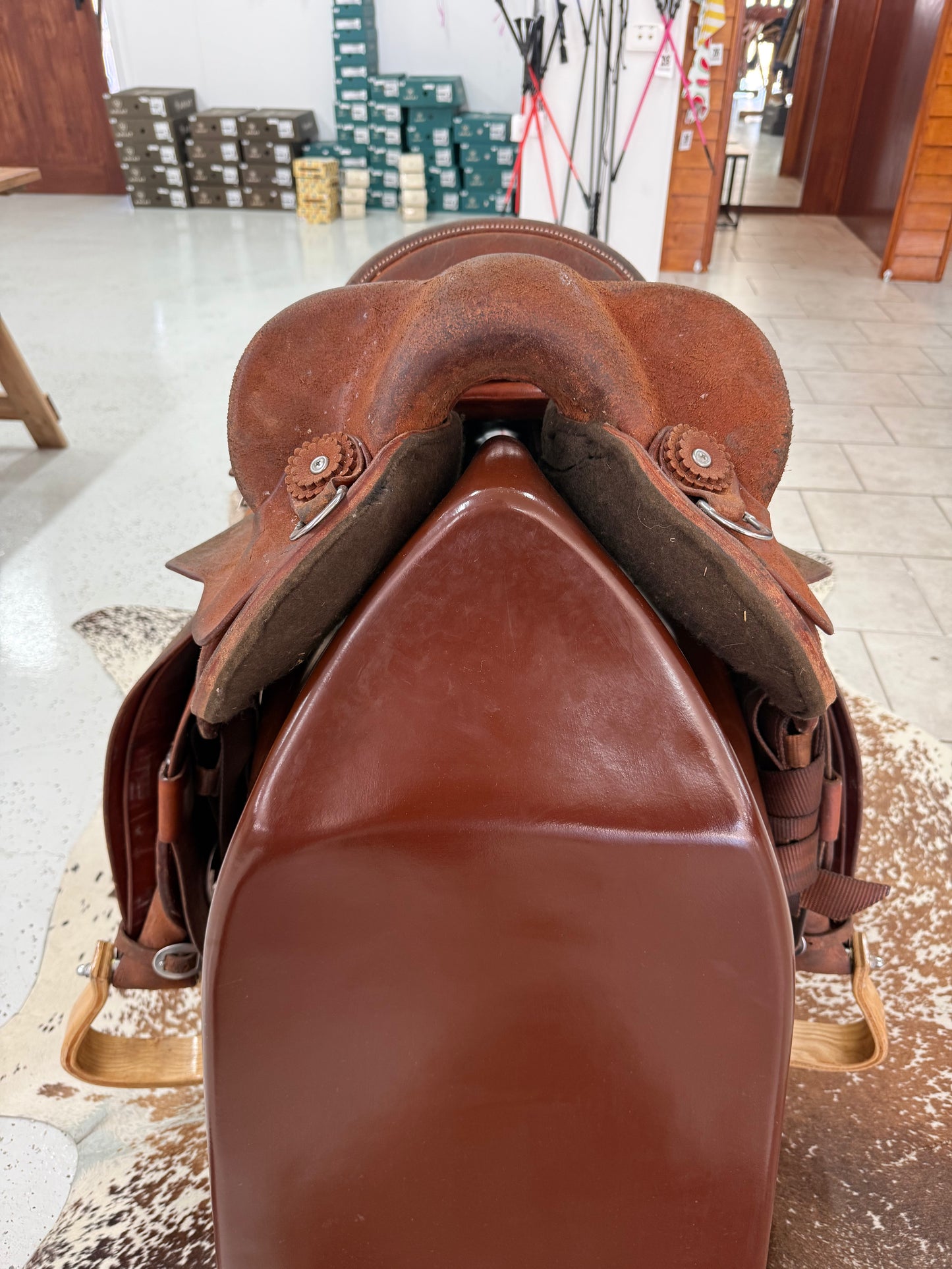Te Able Western Stock Saddle