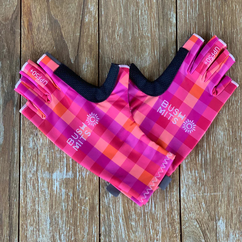 Bush Mits Gloves - Golden Hour Gingham