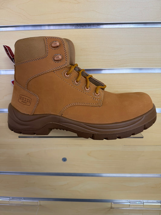 Ian Lace Up Safety Boot - Wheat