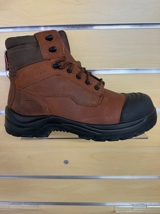 Lang Lace Up Safety Boot - Rust