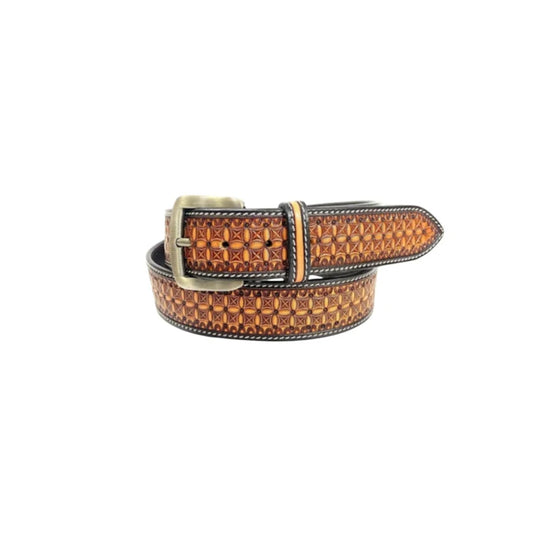 Virginian Basket Tooled Belt