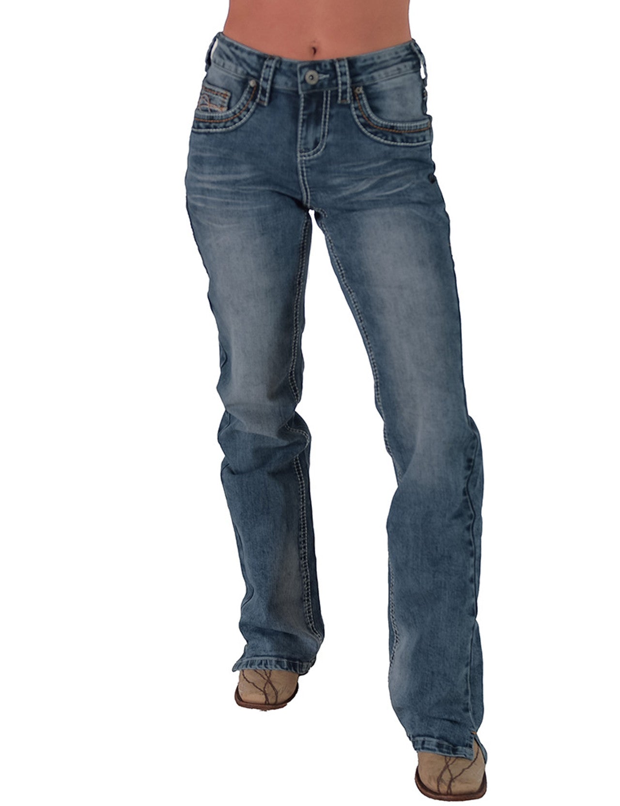 Cowgirl Tuff Ladies Jeans - DFMI Faded