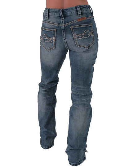 Cowgirl Tuff Ladies Jeans - DFMI Faded