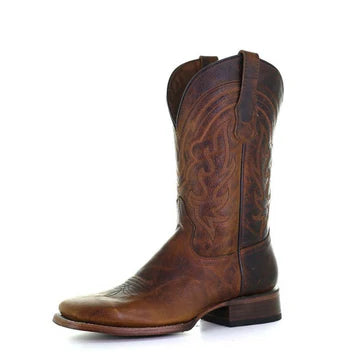 Circle G Men's Boot - Wide Sq Toe - Brown