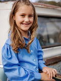 Chinchilla Classic Kids Dress Shirt - Blue & White Stripes