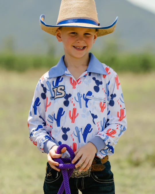 LS Sun Shirt - Boys - Cactus Sun