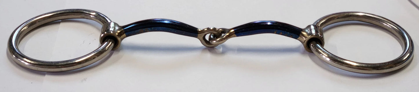 Weighted Loose Ring Sweet Iron Snaffle with Copper Inlay