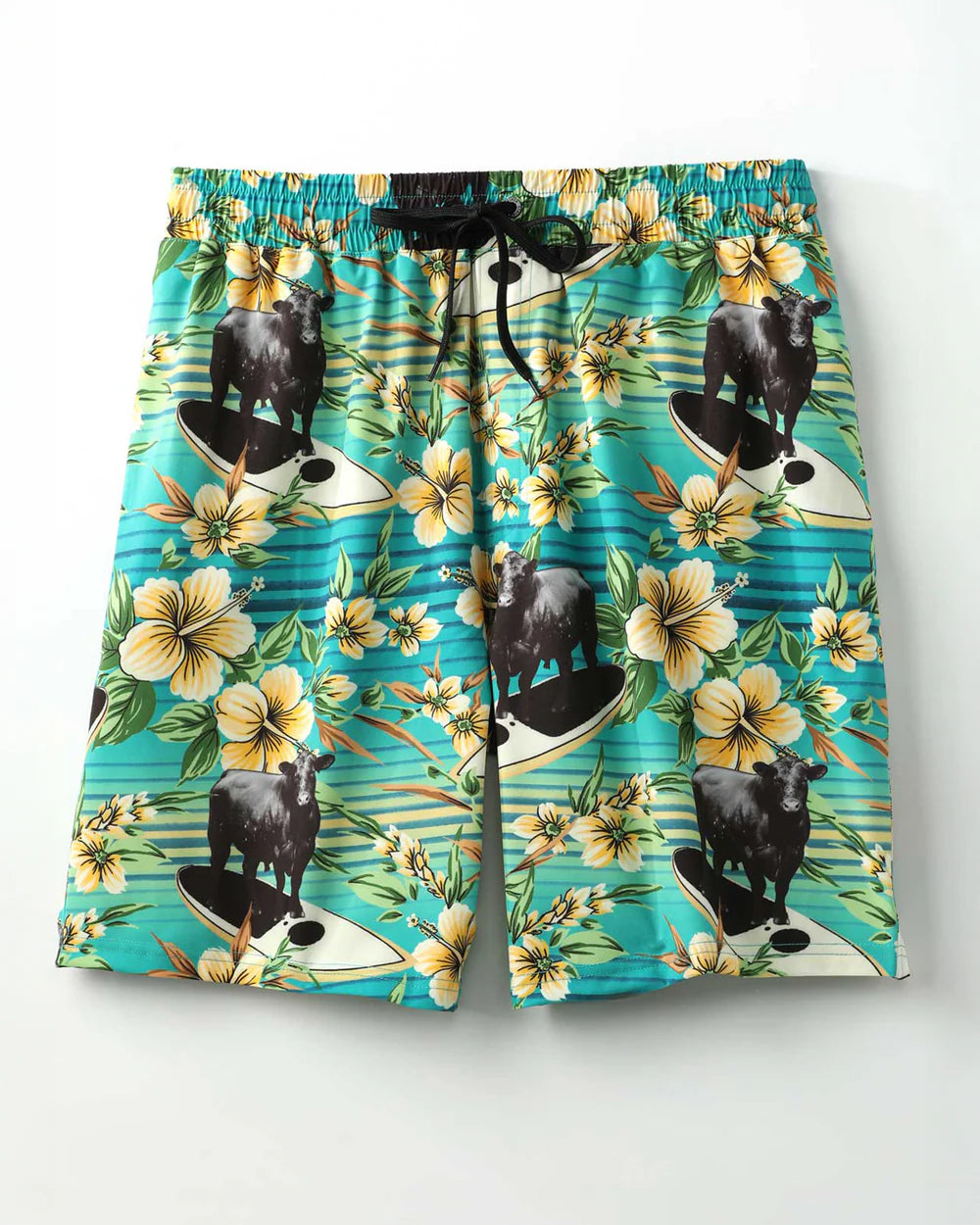 Cinch Mens Shorts - Surfing Cows