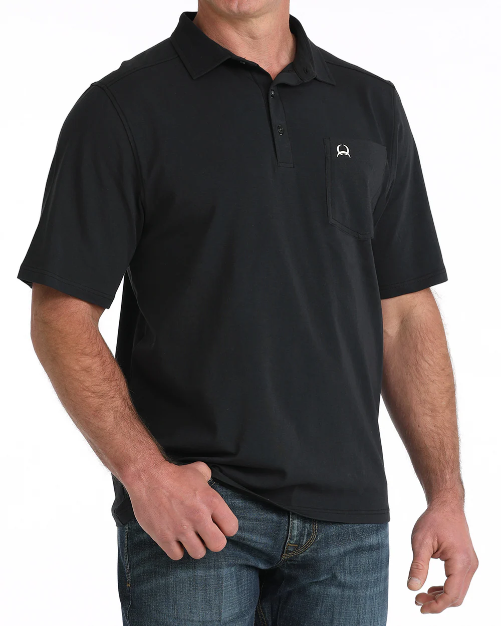 Cinch Mens Polo Shirt - Black
