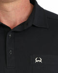 Cinch Mens Polo Shirt - Black