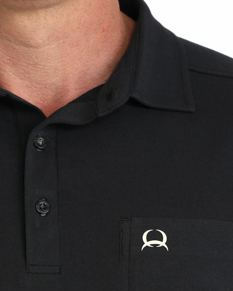 Cinch Mens Polo Shirt - Black