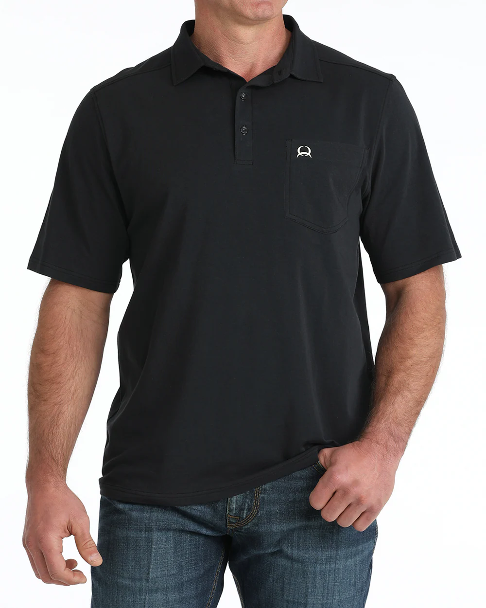 Cinch Mens Polo Shirt - Black