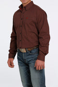 Cinch Men's Longsleeve Shirt - Black & Red