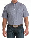 Cinch Mens Shortsleeve Shirt - Lilac Pattern