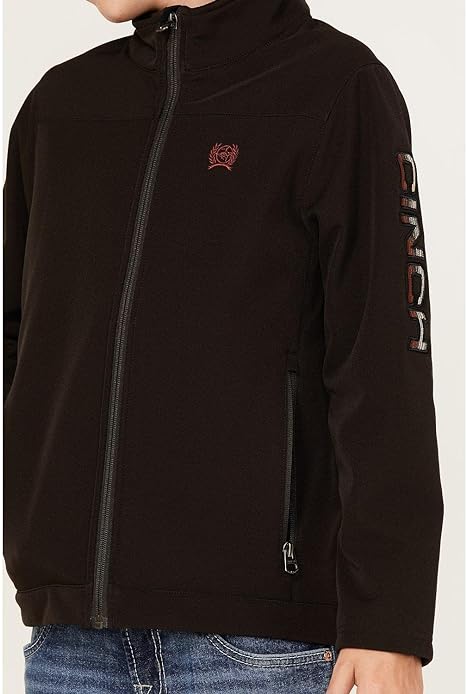 Cinch Boys Jacket Brown - Textured