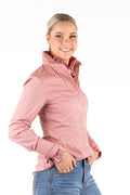 H&H Fitted Pink Shirt with Check Contrast