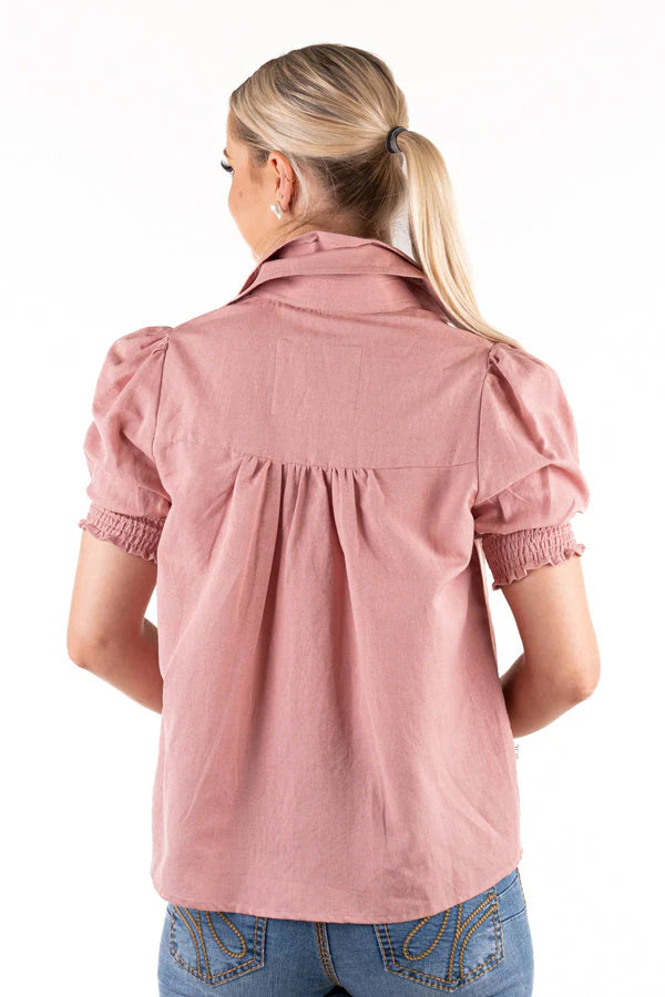 H&H Linen Dusty Pink Shirt