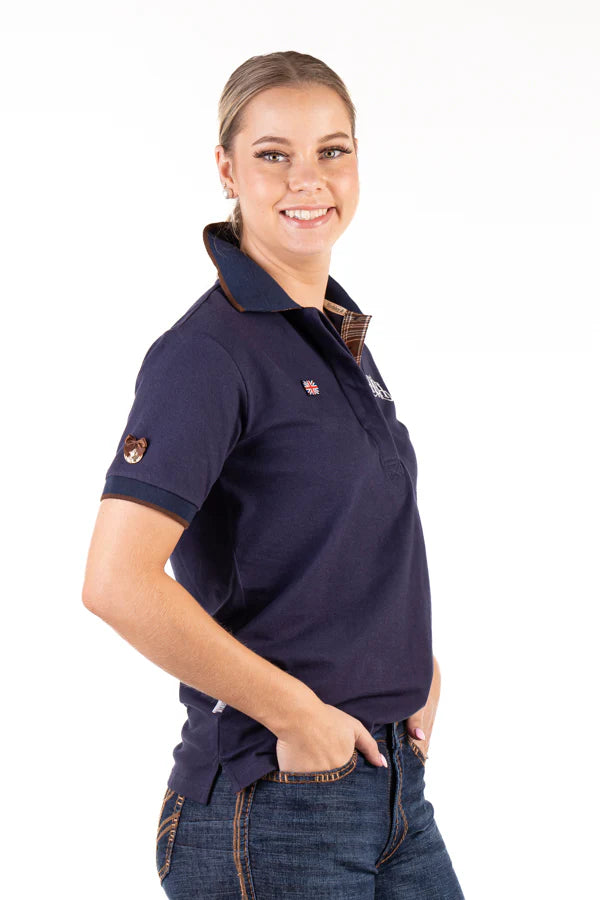 H&H Loose Fit Polo - Navy Blue