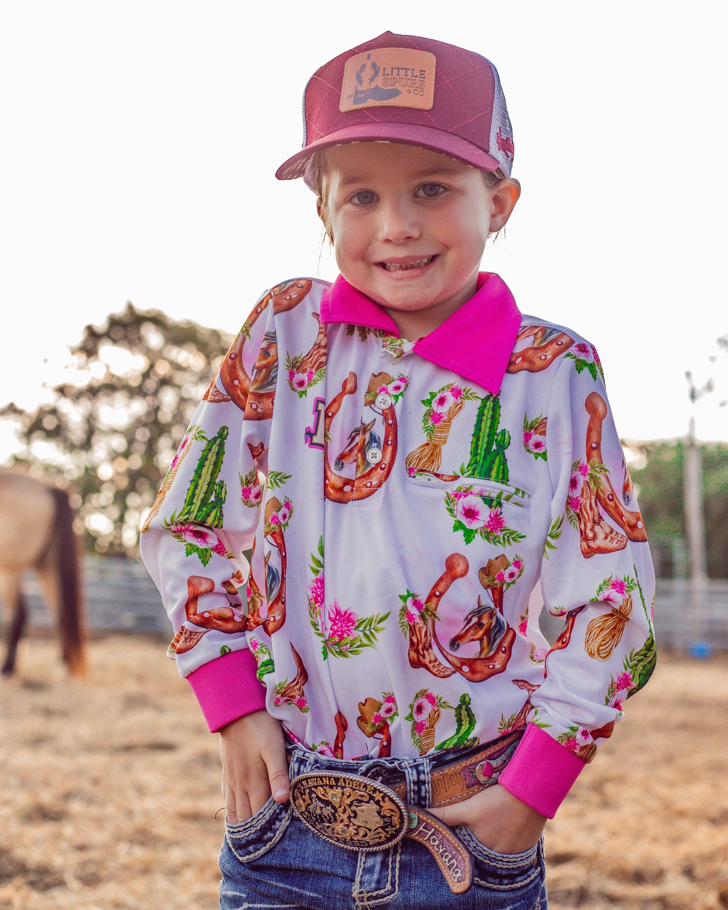 Girls Sunshirt - Horseshoe