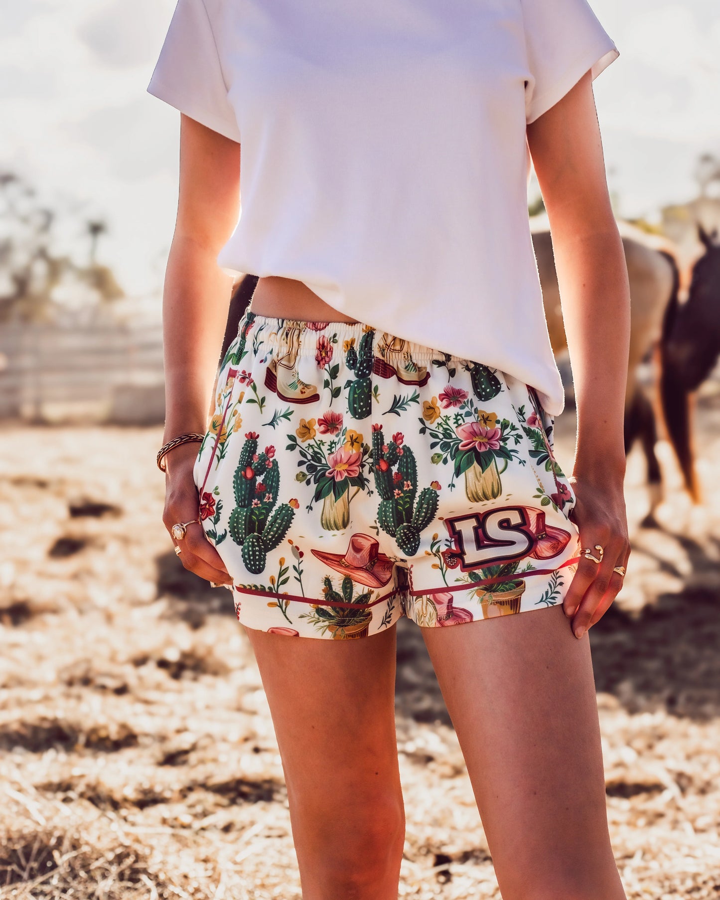 Kids Cactus N Boots Shorts