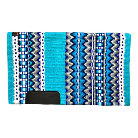 Aqua Sparkle Saddle Blanket