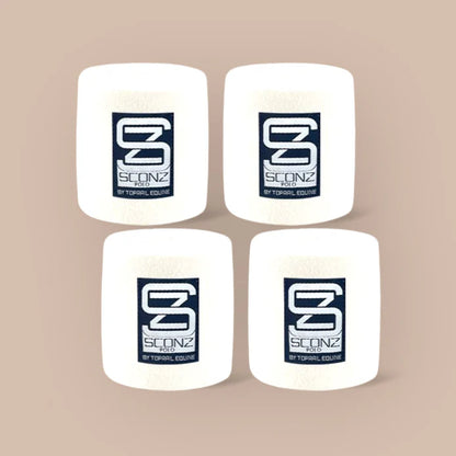 TopRail SCONZ Polo Wraps - White