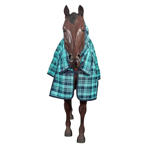 Kool Master PVC Shade Mesh Horse Rug Combo - Turquoise & Navy
