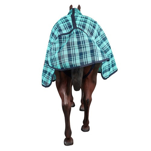 Kool Master PVC Shade Mesh Horse Rug Combo - Turquoise & Navy