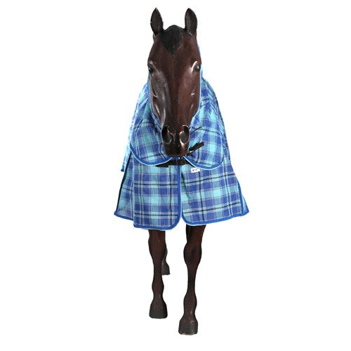 Kool Master PVC Shade Mesh Horse Rug Combo - Blue