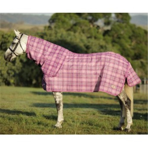 Kool Master PVC Shade Mesh Horse Rug Combo - Pink & Purple