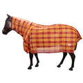 Kool Master PVC Shade Mesh Horse Rug Combo - Red & Amber