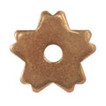 Brass Spur Rowels - 5 Star Split Ends Rounded 1"