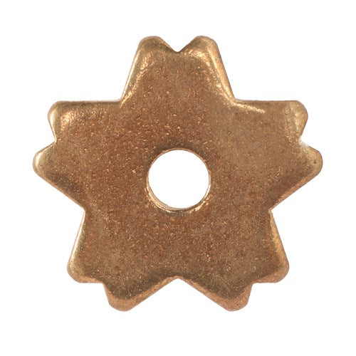 Brass Spur Rowels - 5 Star Split Ends Rounded 1"