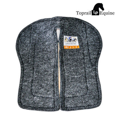 TopRail Contoured Saddle Pad - Chocolate Brown