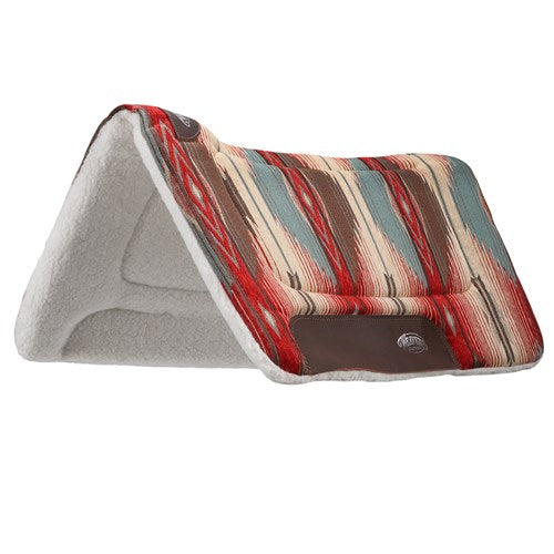 Weaver Contoured Saddle Pad Red/Tan