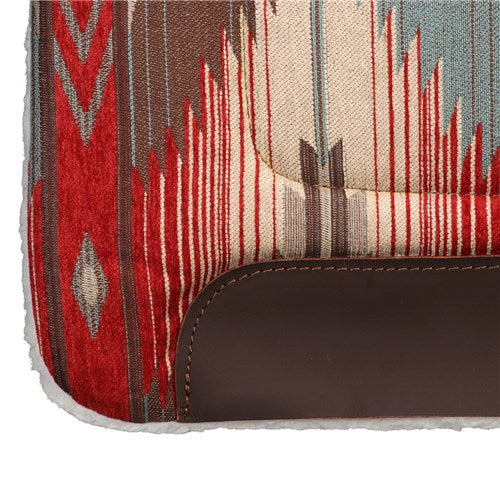 Weaver Contoured Saddle Pad Red/Tan