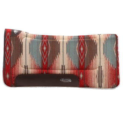 Weaver Contoured Saddle Pad Red/Tan