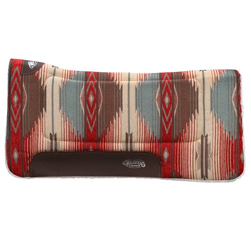 Weaver Contoured Saddle Pad Red/Tan