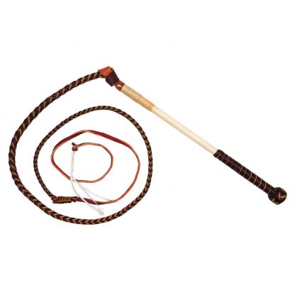 Yard Whip - 4ft Redhide - 4 Plait