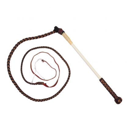 Stock Whip 5ft Redhide – 4 Plait