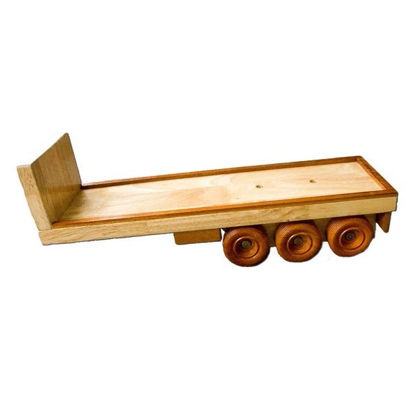 Handmade Wooden Toy Flat Bed Truck
