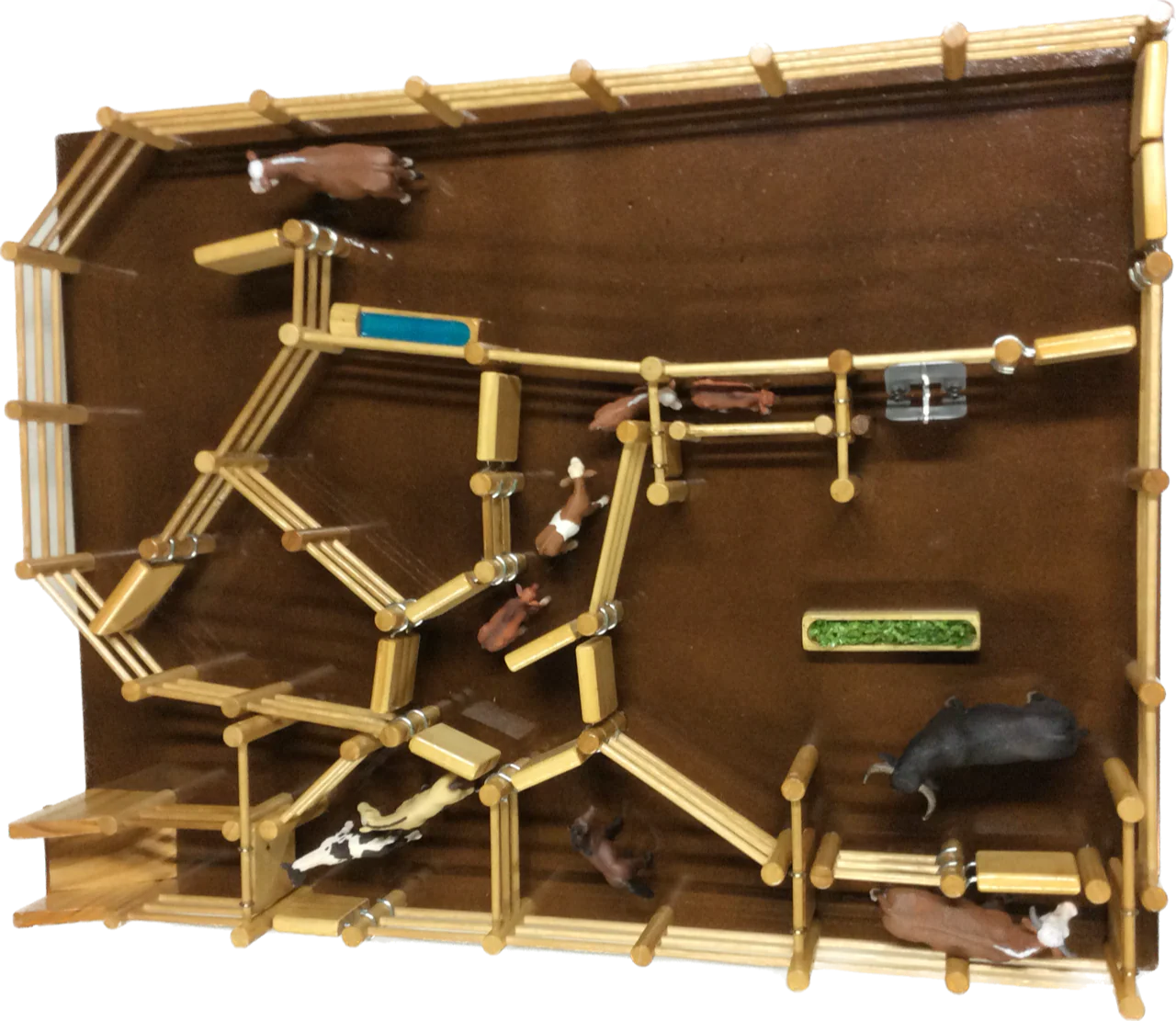 Wooden Toy Station Cattle Yards