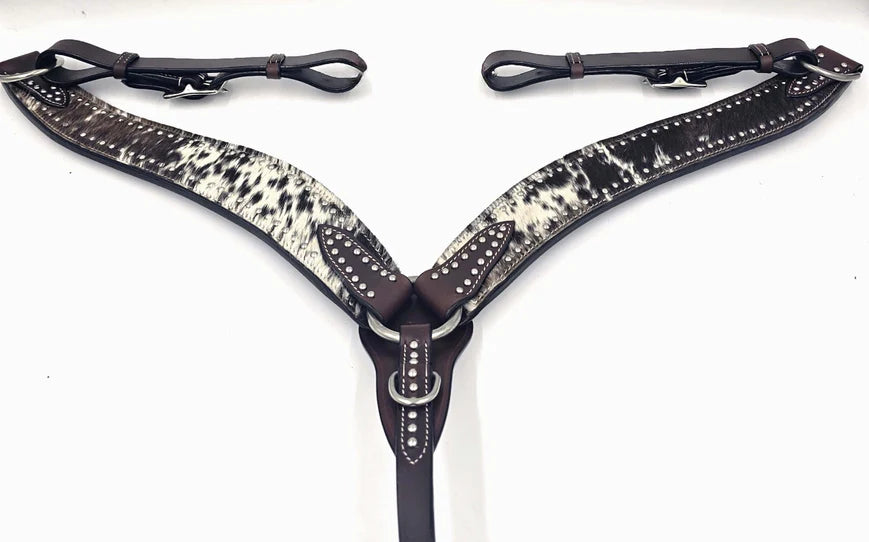 Gunsmoke Hair On Hide Breast Collar