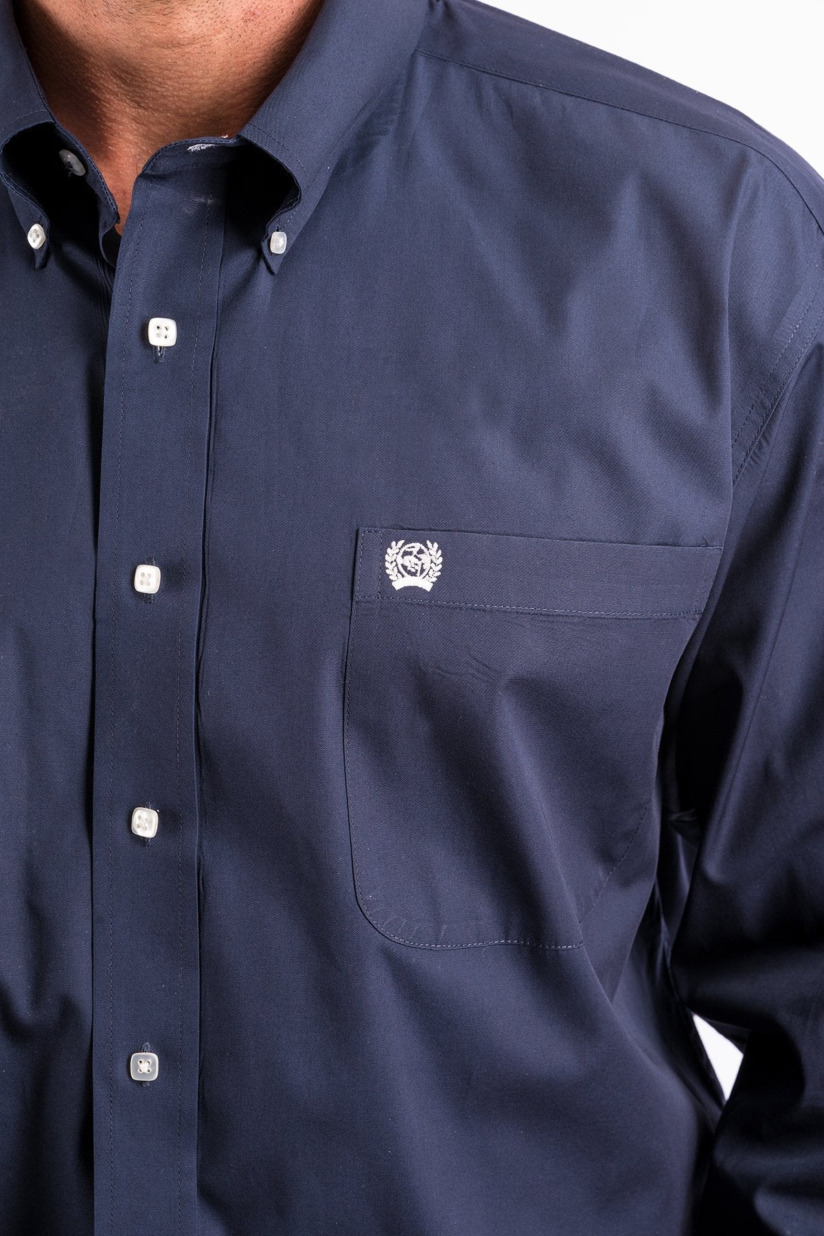 Cinch Mens Long Sleeved Shirt - Navy