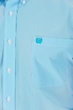 Cinch Long Sleeved Shirt - Mens - Light Blue